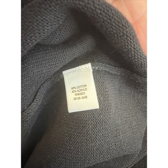 Vintage Y2K Sequined Embroidered Christmas Tree Sweater CJ Banks Black 3XL - Picture 9 of 10